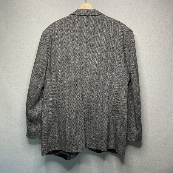 Barrington Mens Herringbone Wool Blazer Jacket 44R - Picture 6 of 8